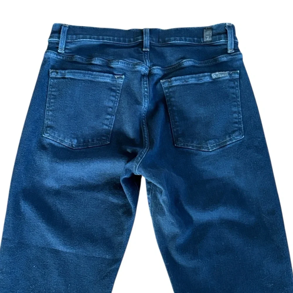 7 For All Mankind Adrien Luxe Sport  Dark Rinse‎ Blue Jeans Size 28